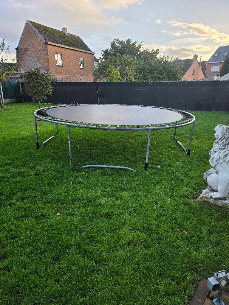 Grote trampoline zonder veiligheidsnet, Ophalen, Gebruikt