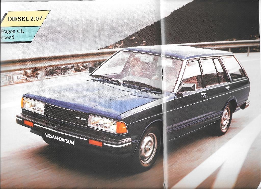NISSAN BLUEBIRD  1983, Boeken, Auto's | Folders en Tijdschriften, Ophalen of Verzenden, Zo goed als nieuw, Nissan