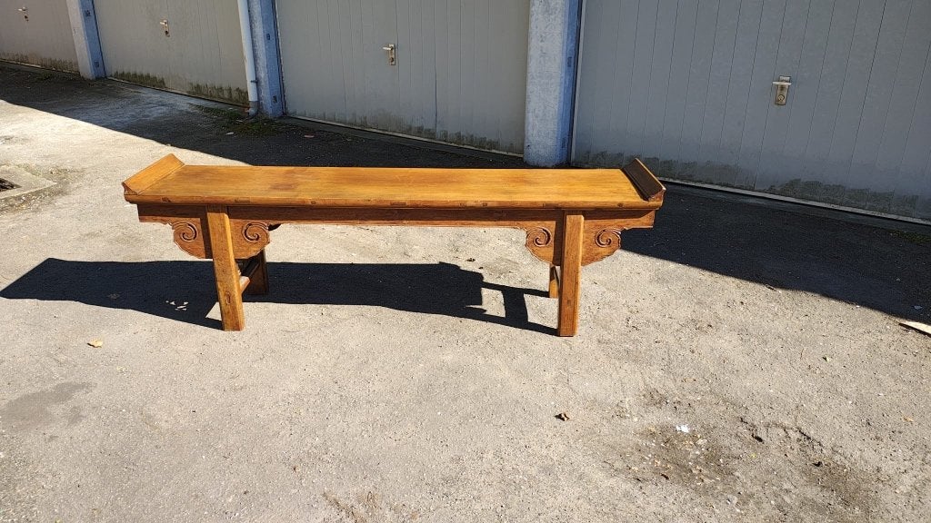 Superbe banc asiatique, Enlèvement, Utilisé, Bois
