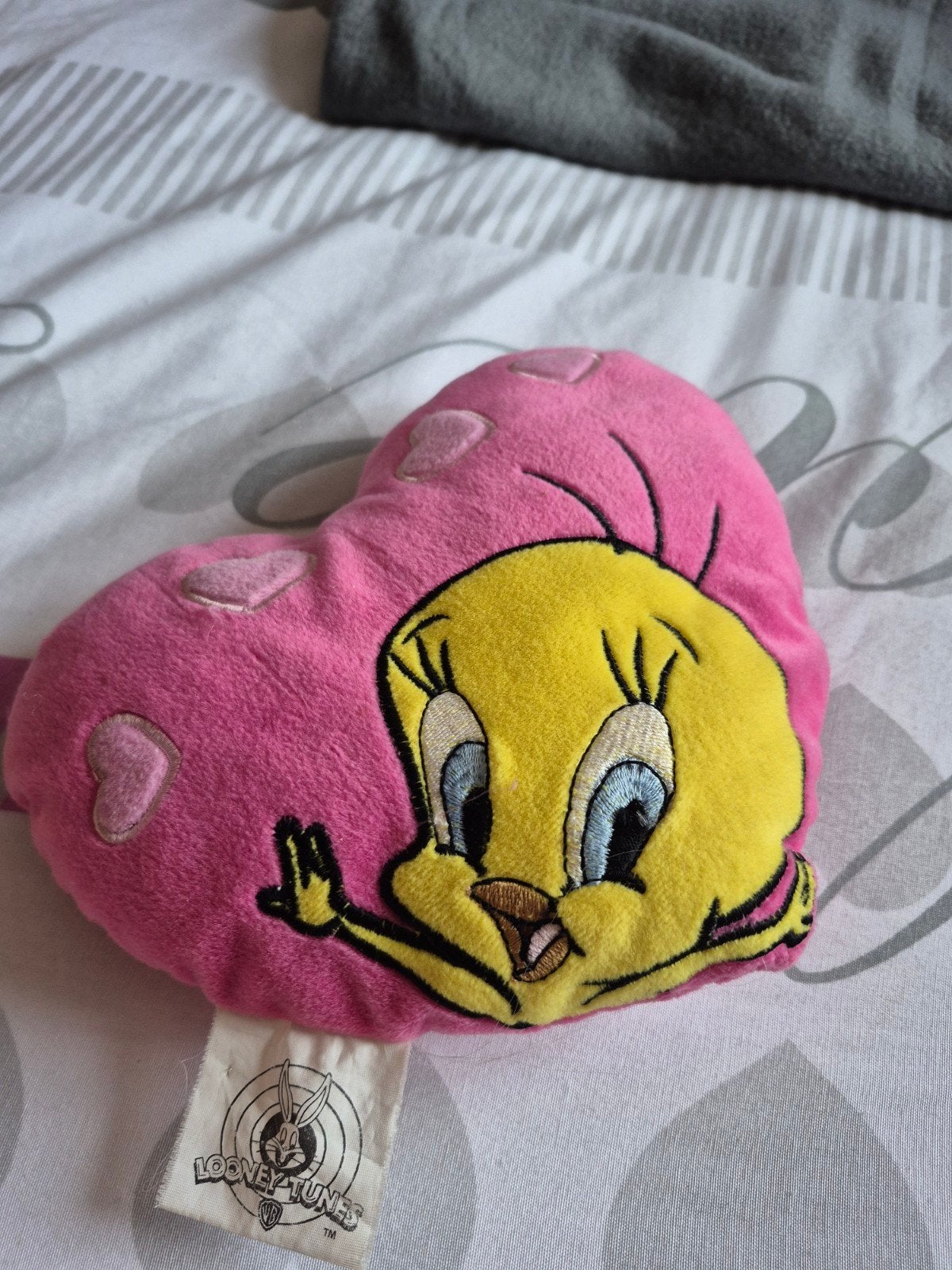 tweety vintage hartje knuffeltje 20cm, Enlèvement ou Envoi