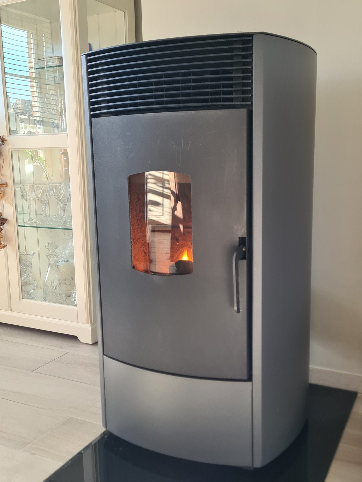 Pelletkachel Mondena Italia 12 kW, Autres carburants, Enlèvement, Utilisé, Autoportant