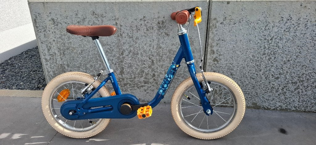 Vélo enfant 14 pouces 3 à 5 ans, Vélos & Vélomoteurs, Frein sur jante, Comme neuf, Enlèvement, BTwin Décathlon