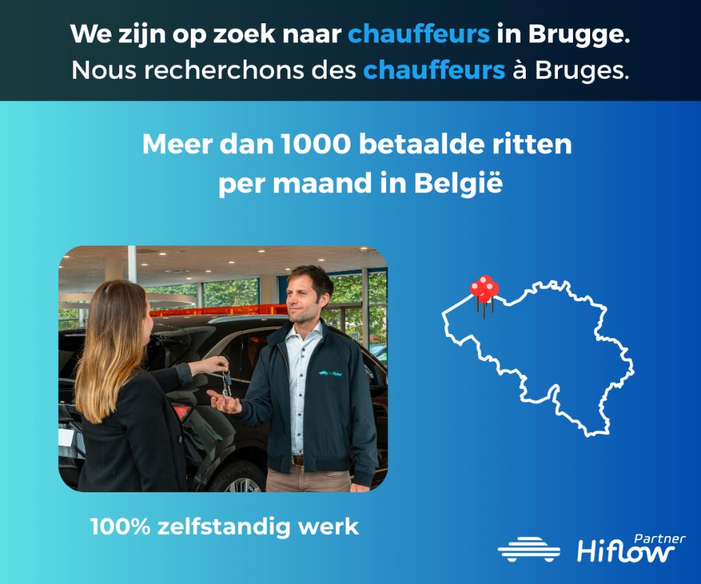 Op zoek naar zelfstandige chauffeurs in Brugge, Starter, Freelance of Uitzendbasis