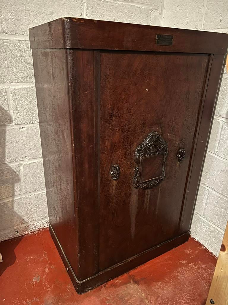 Antique Steel Safe - Industrial / Vintage Cabinet, Ophalen, Gebruikt