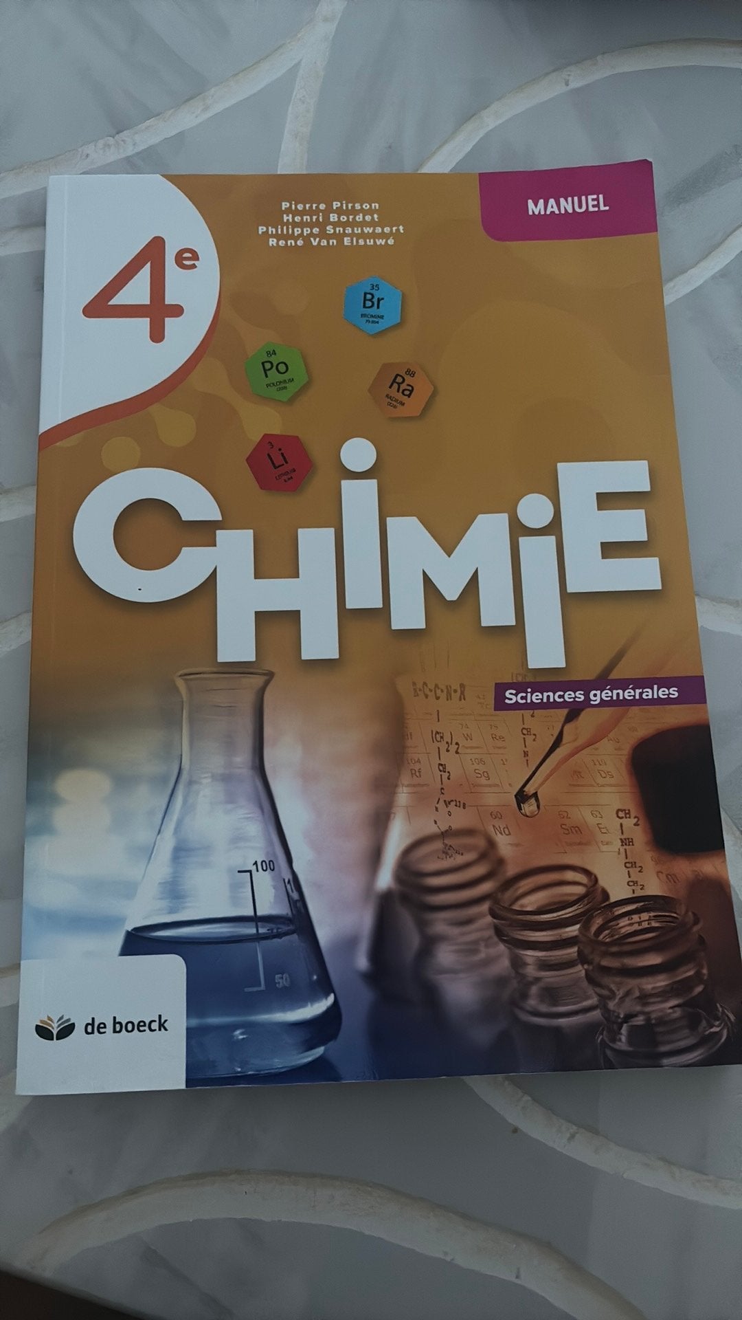 manuel scolaire chimie 4e sciences générales, Enlèvement, Comme neuf, Secondaire, Chimie