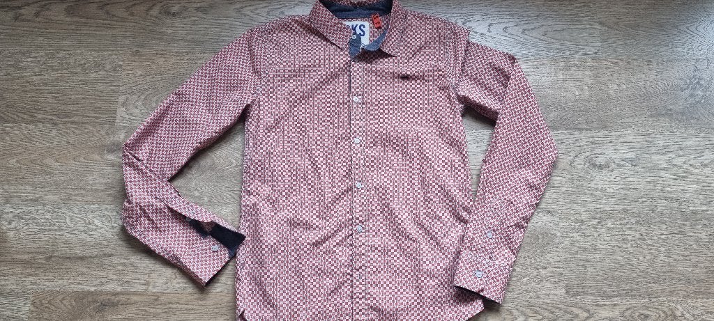 rood hemd CKS maat 176, Kinderen en Baby's, Kinderkleding | Maat 176, Cks, Overhemd of Blouse, Ophalen of Verzenden, Zo goed als nieuw