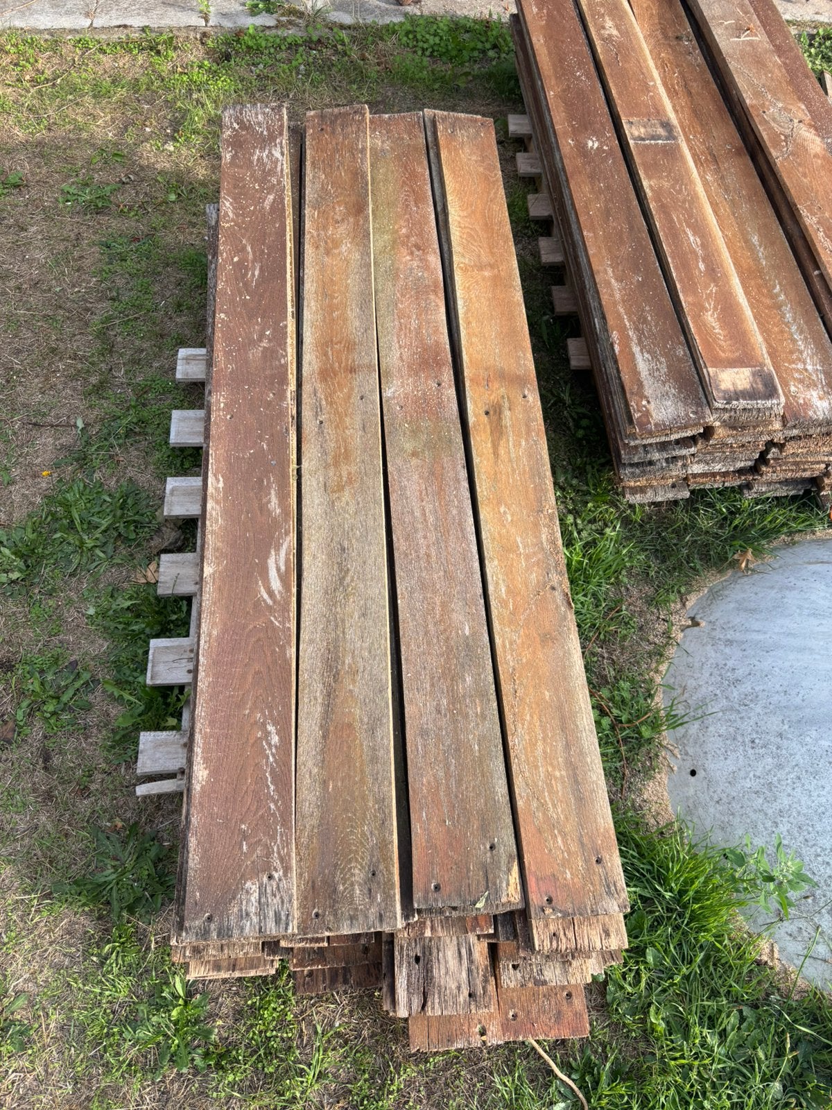 Verweerde Eiken planken, Bricolage & Construction, Bois & Planches, Enlèvement, Comme neuf, Chêne