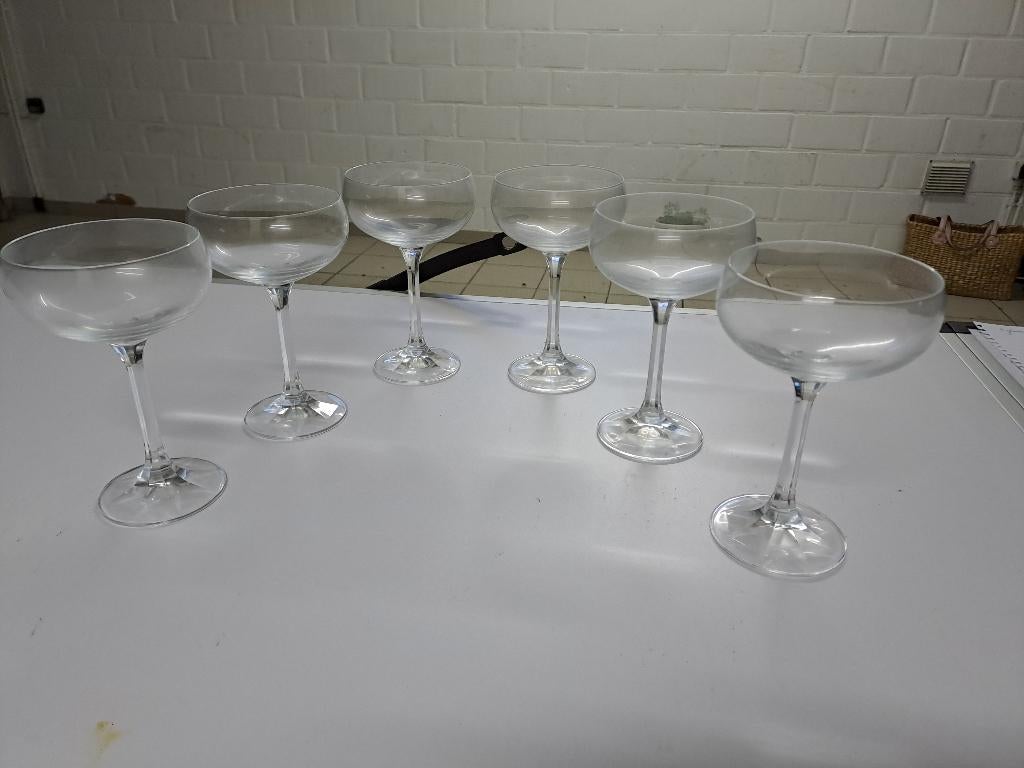 6 cocktail glazen, Verzamelen, Ophalen