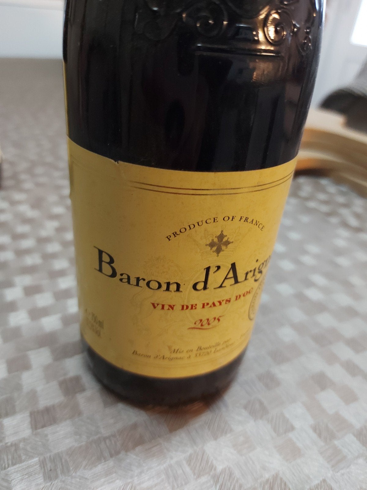 baron d'Arignac 2005, Collections, Enlèvement ou Envoi