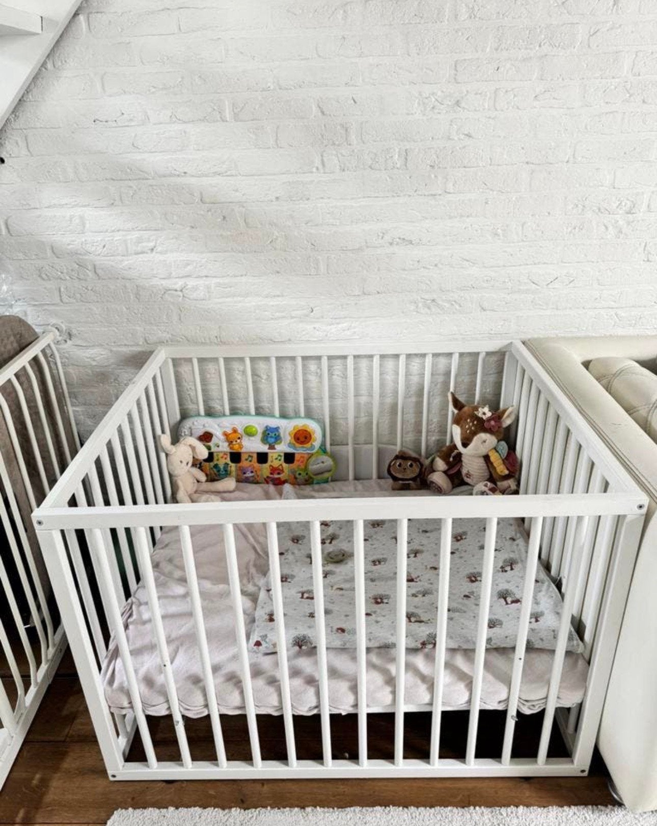 Babybox + matras, Ophalen, Gebruikt, Rechthoekig, In hoogte verstelbaar
