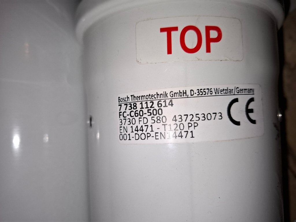 Cheminée d'évacuation concentrique gaz 60/100, Bricolage & Construction, Chauffe-eau & Boilers, Neuf, Élément, Propane ou Butane