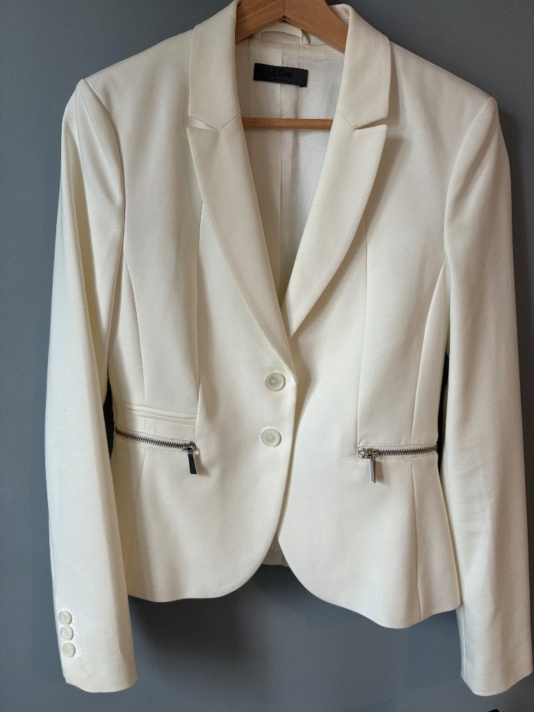Blazer s. Oliver premium, Kleding | Dames, Wit, S. Oliver, Ophalen of Verzenden, Jasje