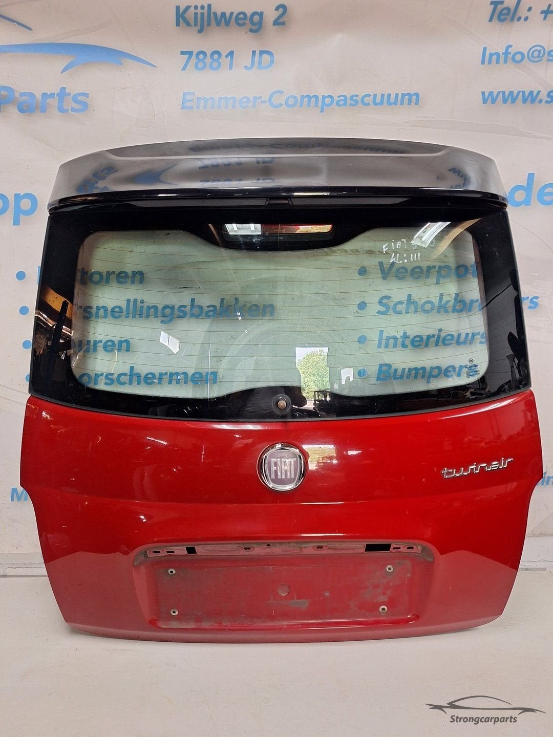 Achterklep Fiat 500 met extra spoiler kleur 111, Arrière, -, Haillon arrière, Utilisé