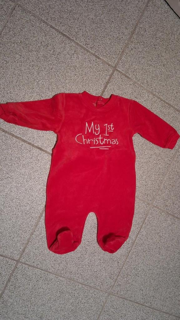 Rompertje my first Christmas maat 62, Nacht- of Onderkleding, Jongetje of Meisje, Ophalen of Verzenden, Zo goed als nieuw