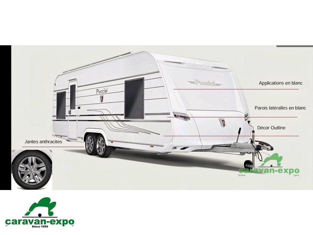 TABBERT PUCCINI 620 SD/F 2026, Caravanes & Camping, Caravanes, Entreprise, jusqu'à 4, 1500 - 2000 kg, Tabbert, 6 à 7 mètres