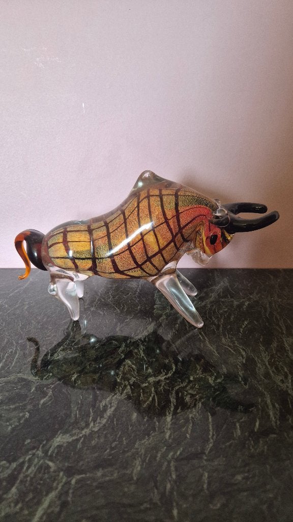 Glaswerk stier Muranostijl, Antiek en Kunst, Ophalen