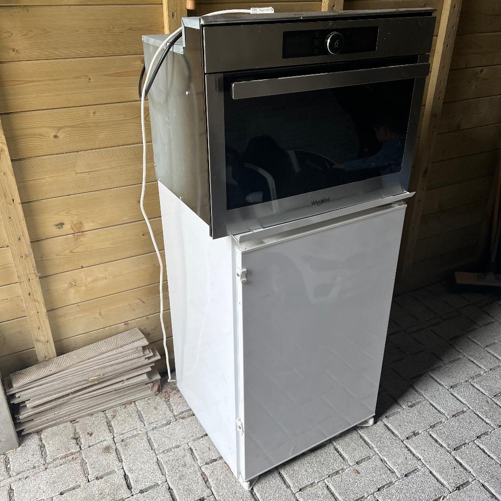 Whirpool oven en micro, Electroménager, Fours, Whirlpool, Encastré, Enlèvement, Utilisé