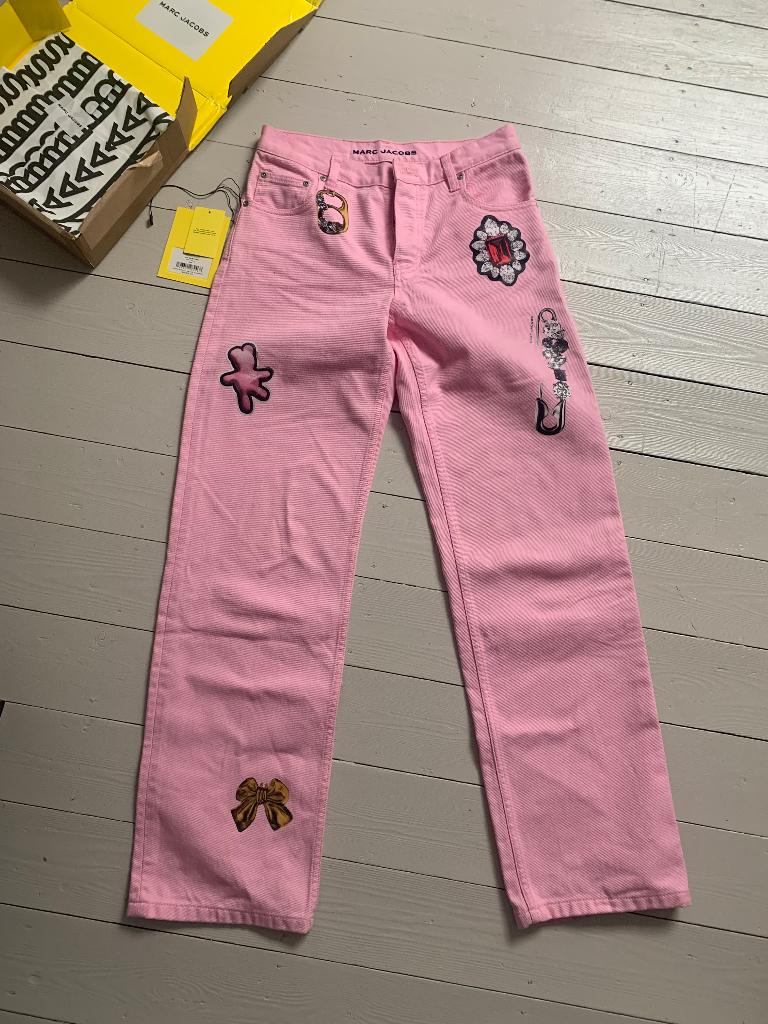 Marc Jacobs pink straight runway charm jeans XS new, Marc Jacobs, Nieuw, Ophalen of Verzenden, Roze