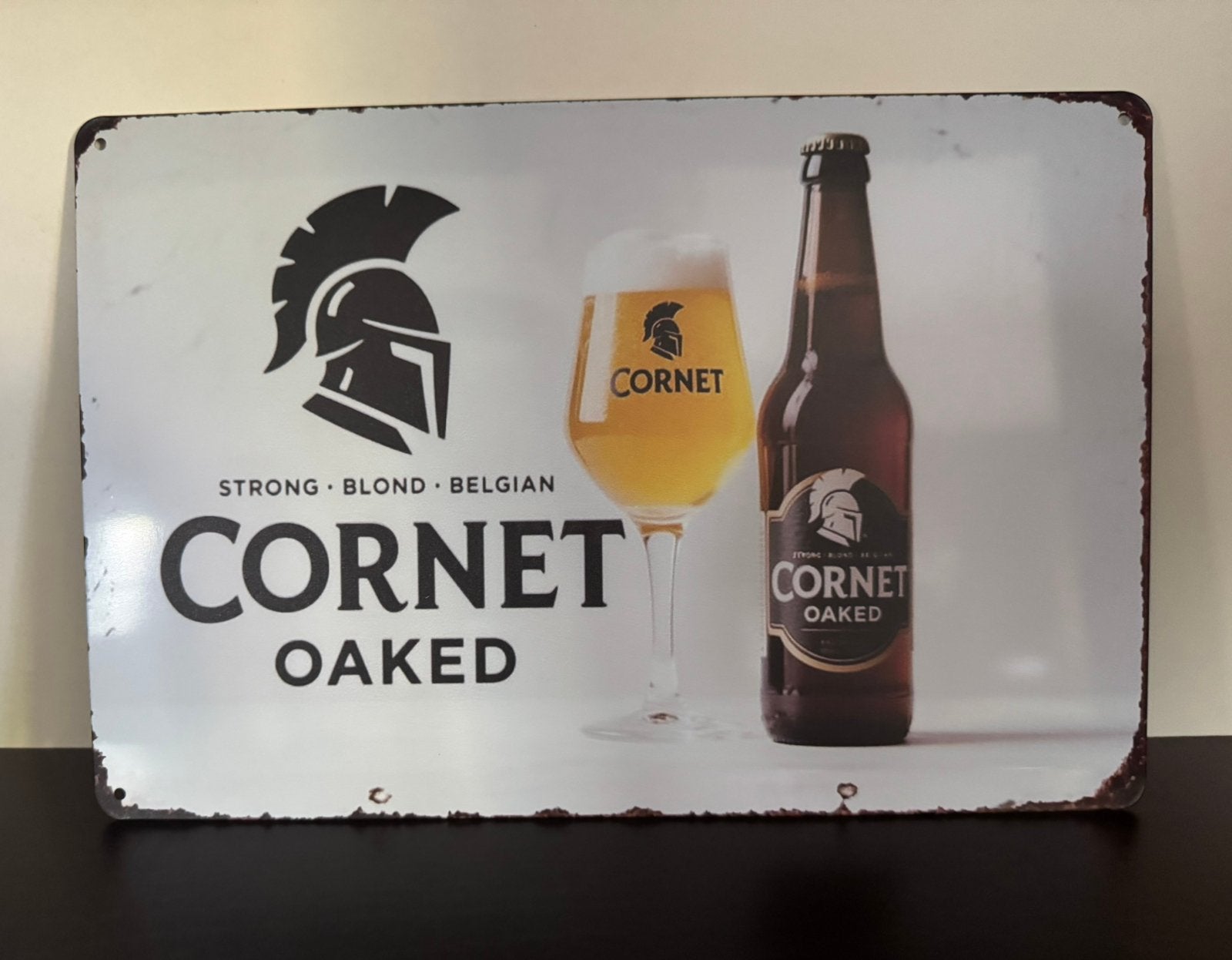 Metalen reclamebord Cornet, Verzamelen, Ophalen of Verzenden, Nieuw, Reclamebord, Plaat of Schild
