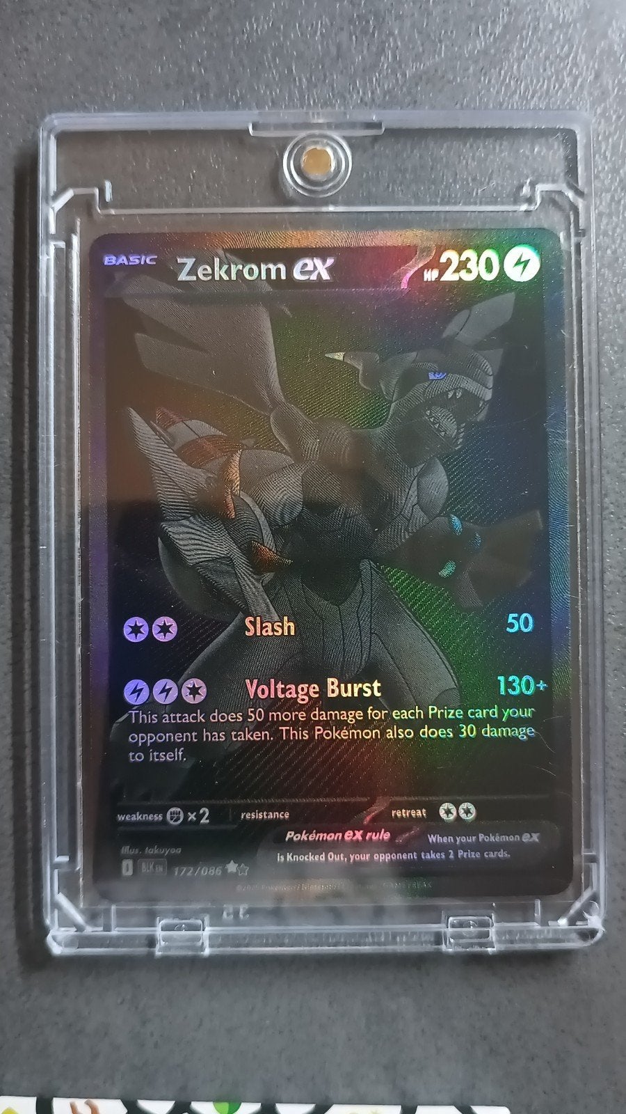 Zekrom ex (172/086) Black White Rare Near Mint, Enlèvement ou Envoi, Neuf, Cartes en vrac