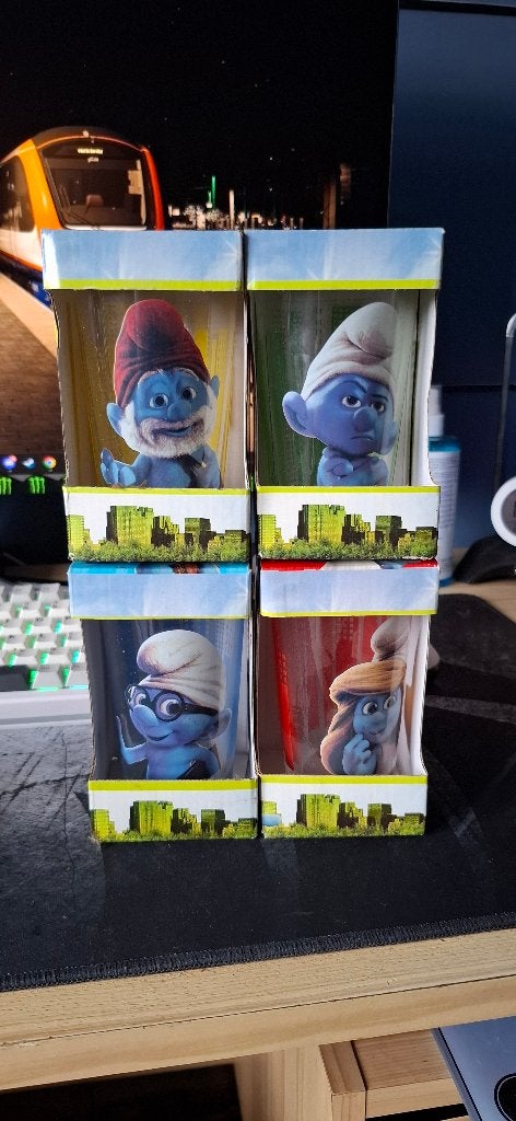 Glasses van de smurfen, Enlèvement, Comme neuf, Autres Schtroumpfs, Ustensile