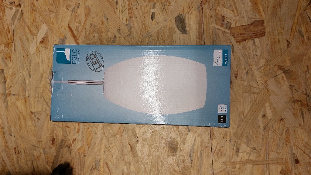 Hanglamp met 1 wit glas, Ophalen, Nieuw, Glas, 75 cm of meer