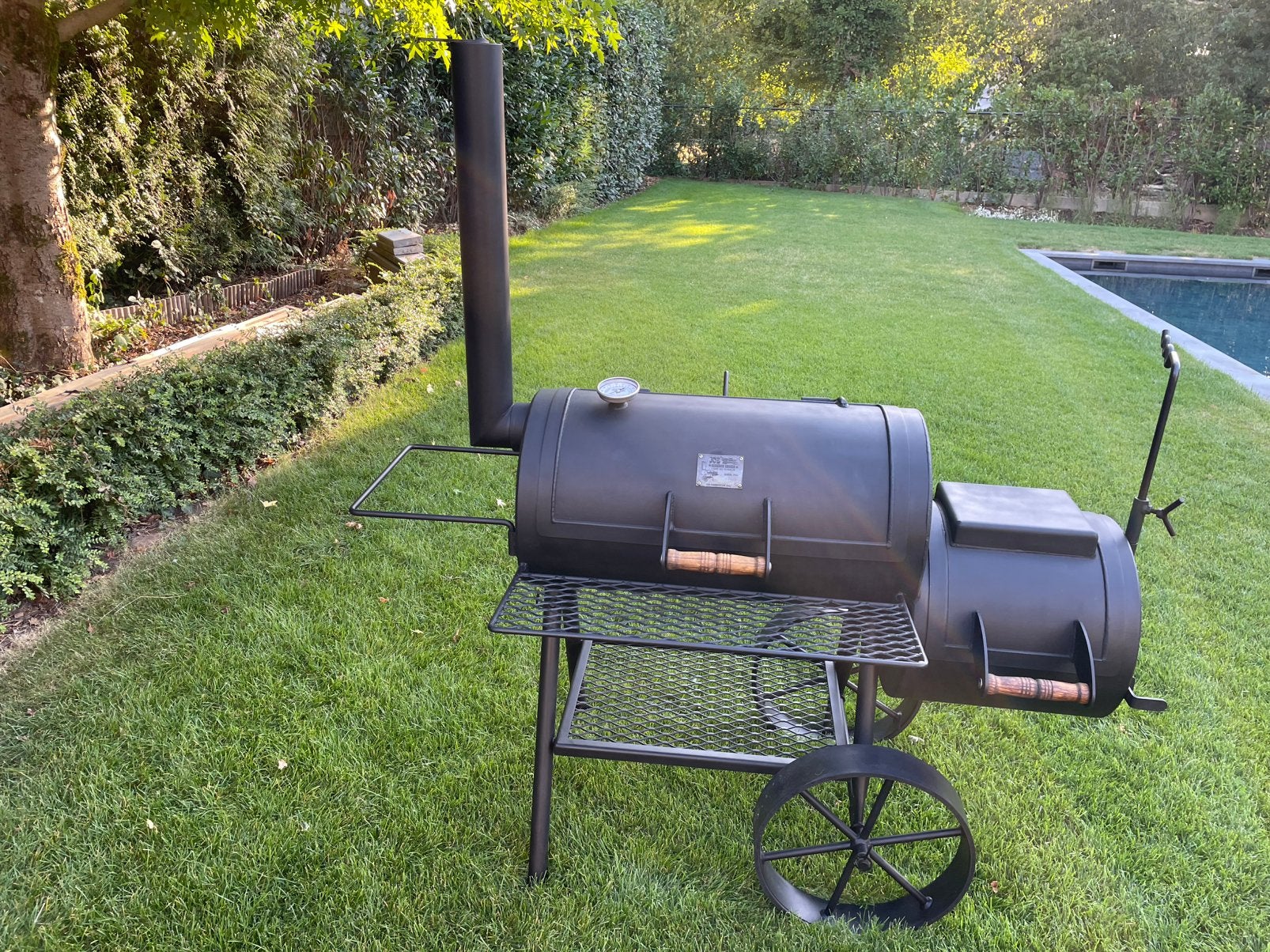 6,35mm staal 16inch Premium Joe’s BBQ Special + accessoires, Tuin en Terras, Houtskoolbarbecues, Ophalen, Gebruikt, Met accessoires