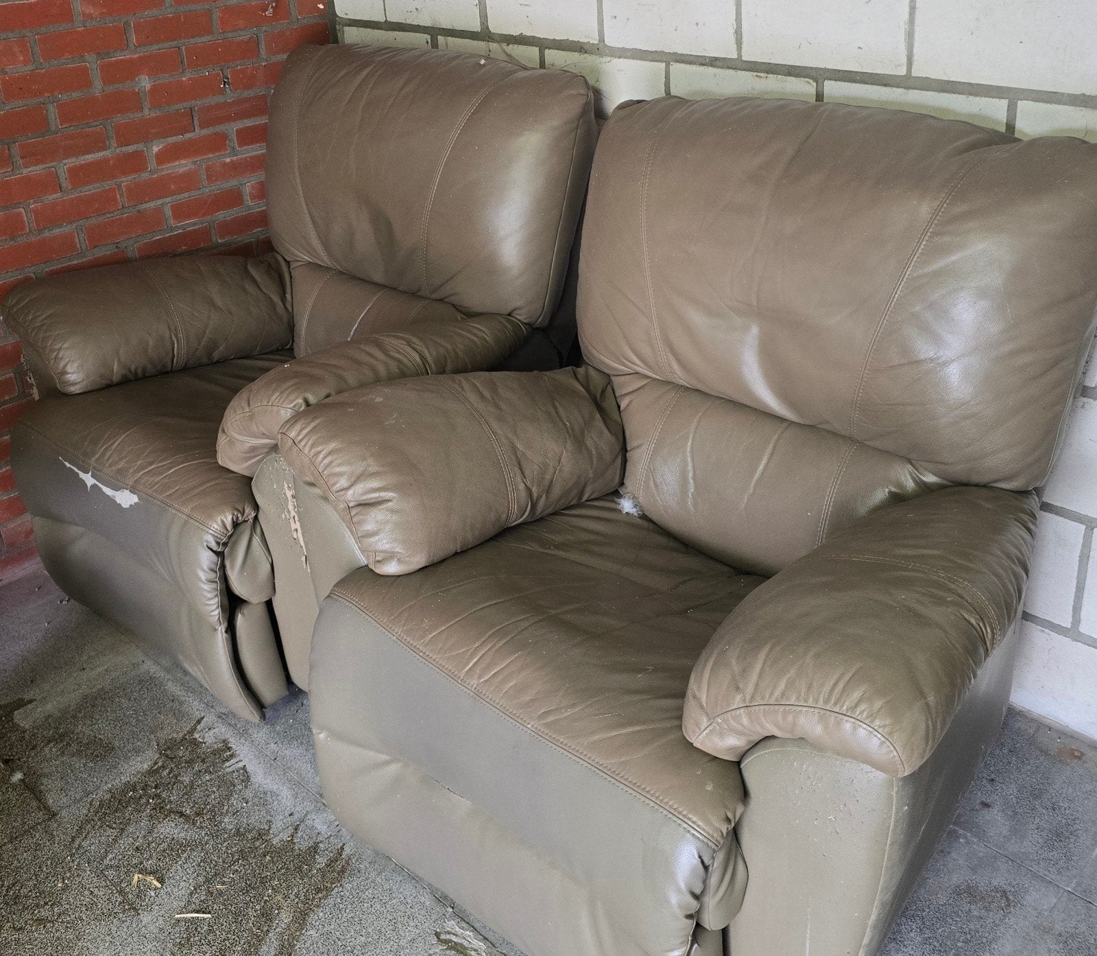 Gratis: 2 relax zetels, Huis en Inrichting, Ophalen, Gebruikt, Eenpersoons