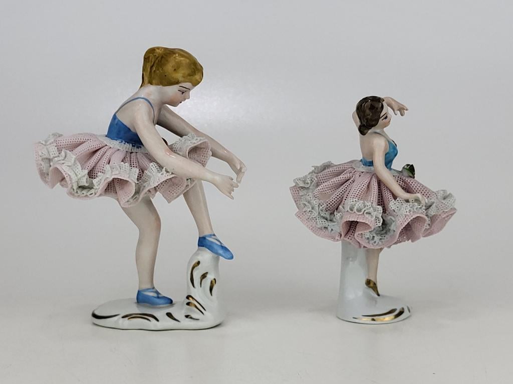 Figurines de ballerines anciennes de Dresde, Enlèvement ou Envoi