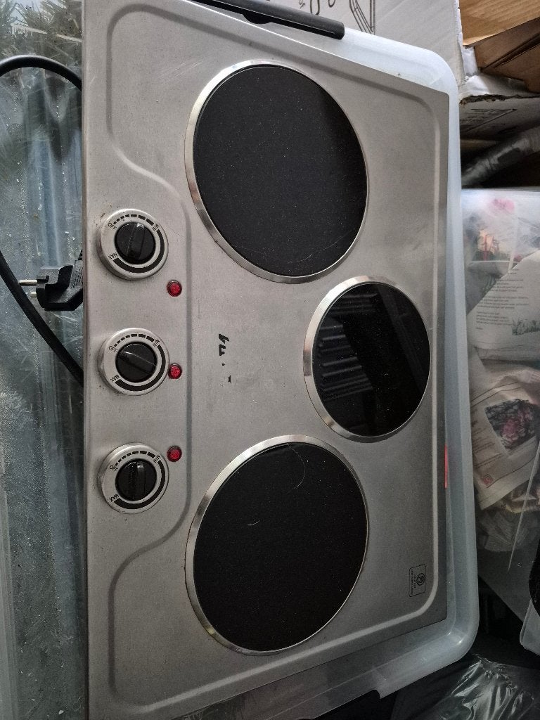 Kook plaat, Elektronische apparatuur, Kookplaten, Ophalen, 3 kookzones of minder, Zo goed als nieuw, Vrijstaand