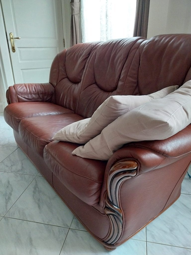 Zetel 3zit, Banc droit, Enlèvement, Utilisé, Cuir
