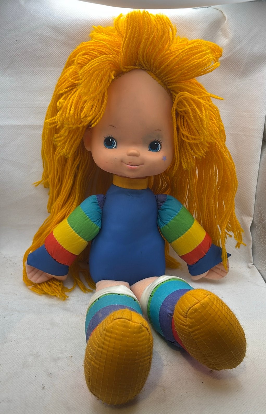 Vintage Hallmark Rainbow Brite pop uit 1983, 50 cm, Ophalen of Verzenden, Gebruikt, Oranje