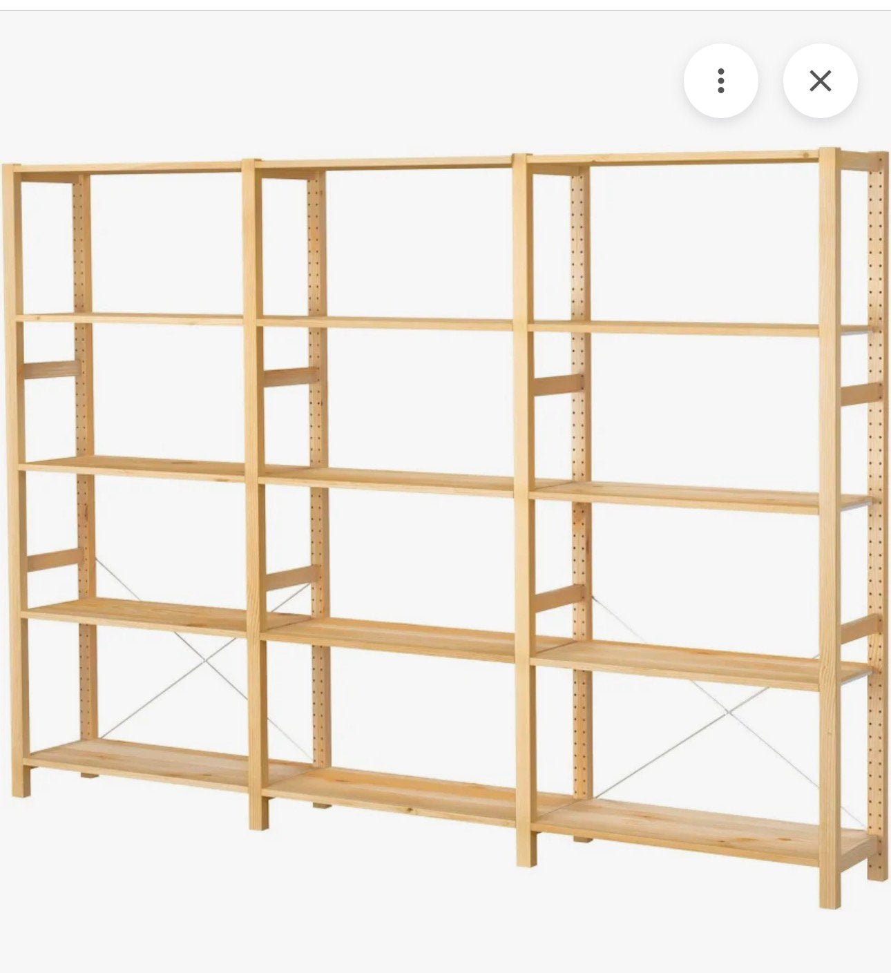 Etageres Ivar IKEA + 17 tablettes en pin, Maison & Meubles, Armoires | Étagères, Enlèvement, Comme neuf