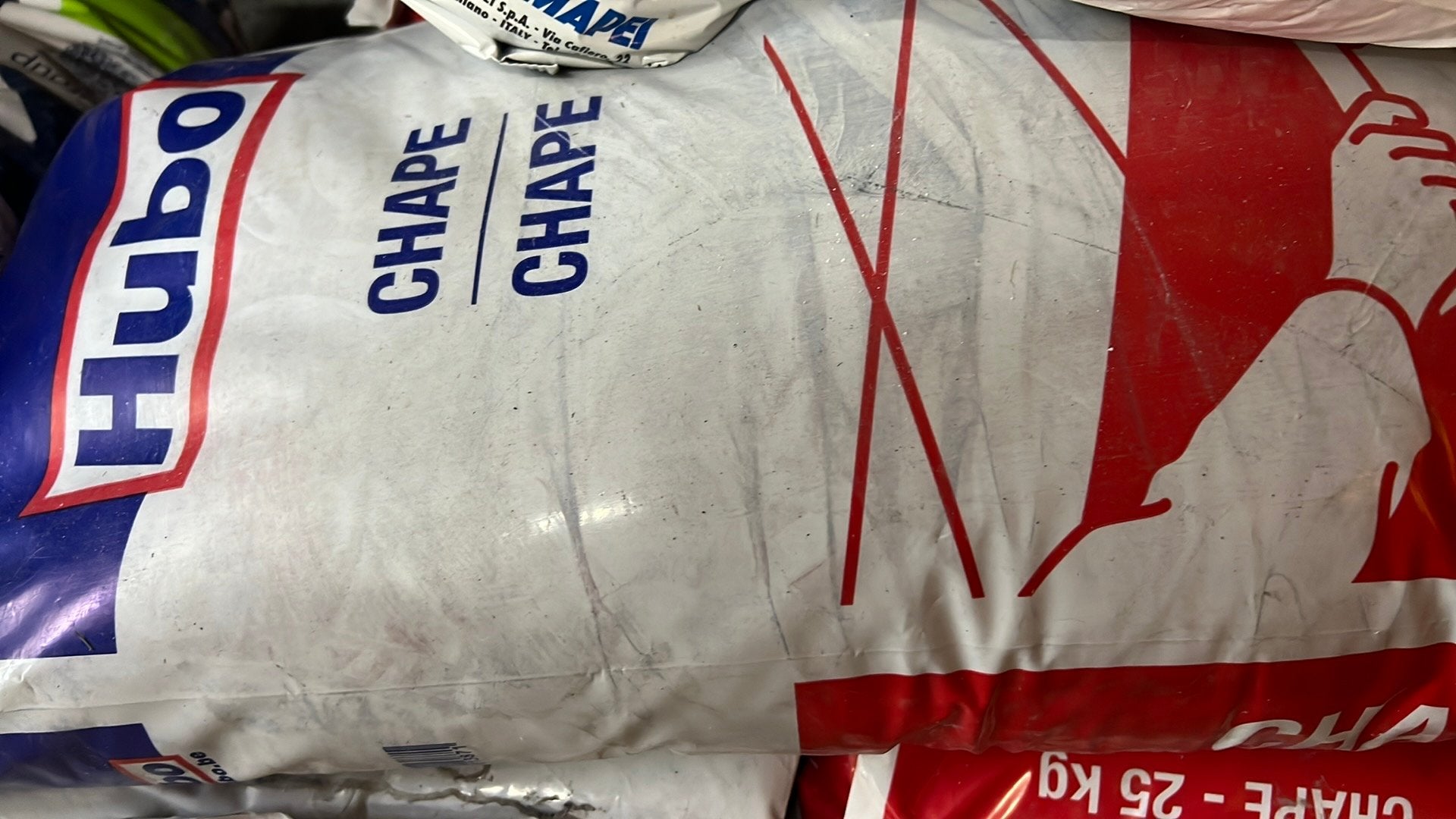 6 x 25kg Chape, Enlèvement