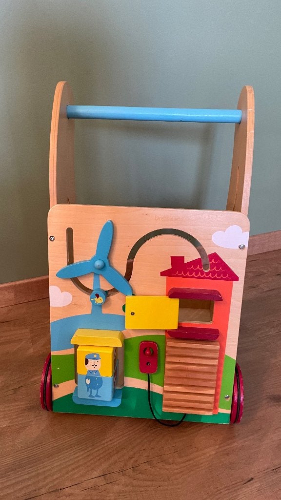 Houten Baby loopwagen Dreamland, Kinderen en Baby's, Ophalen, Gebruikt, Mobiel, Met wieltjes