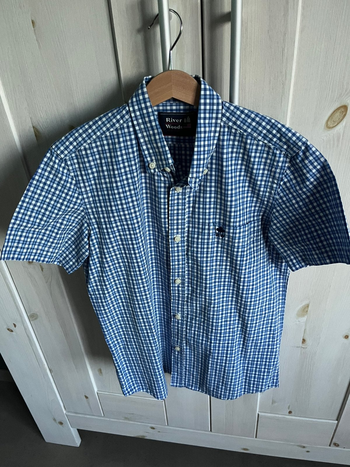 Geruit hemd River Woods maat 12 jaar, Kinderen en Baby's, Ophalen of Verzenden, Zo goed als nieuw, Jongen, Shirt of Longsleeve