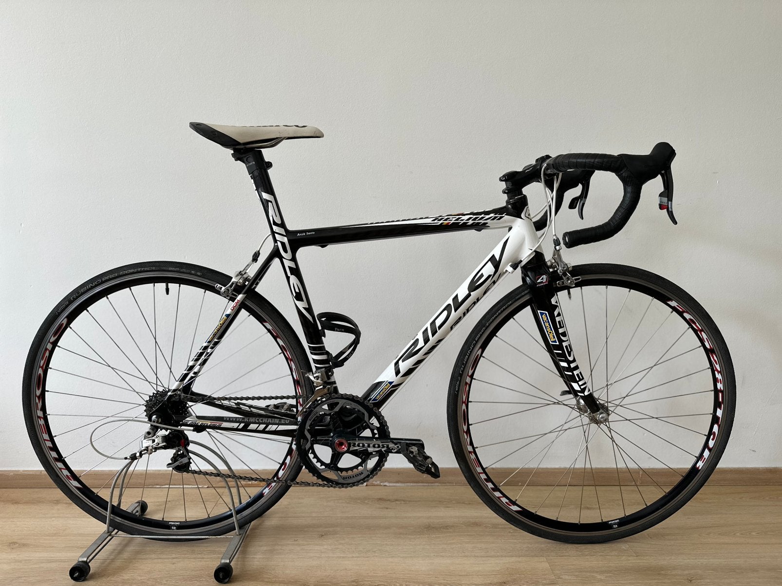 Originele teamfiets 2011 Vacansoleil-DCM - Ridley Helium, Ophalen, 28 inch, Gebruikt, Carbon