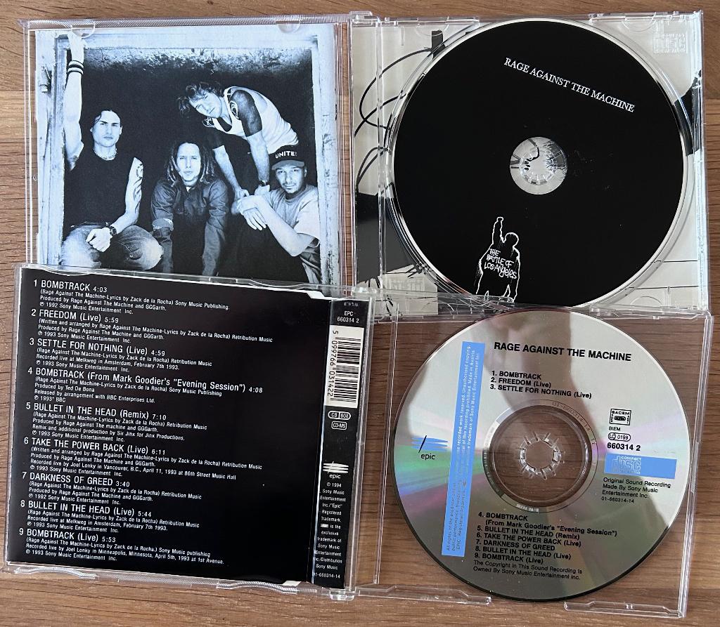 RAGE AGAINST THE MACHINE - Battle of LA & Bombtrack (2 CDs), Verzenden, Zo goed als nieuw, Poprock, Album