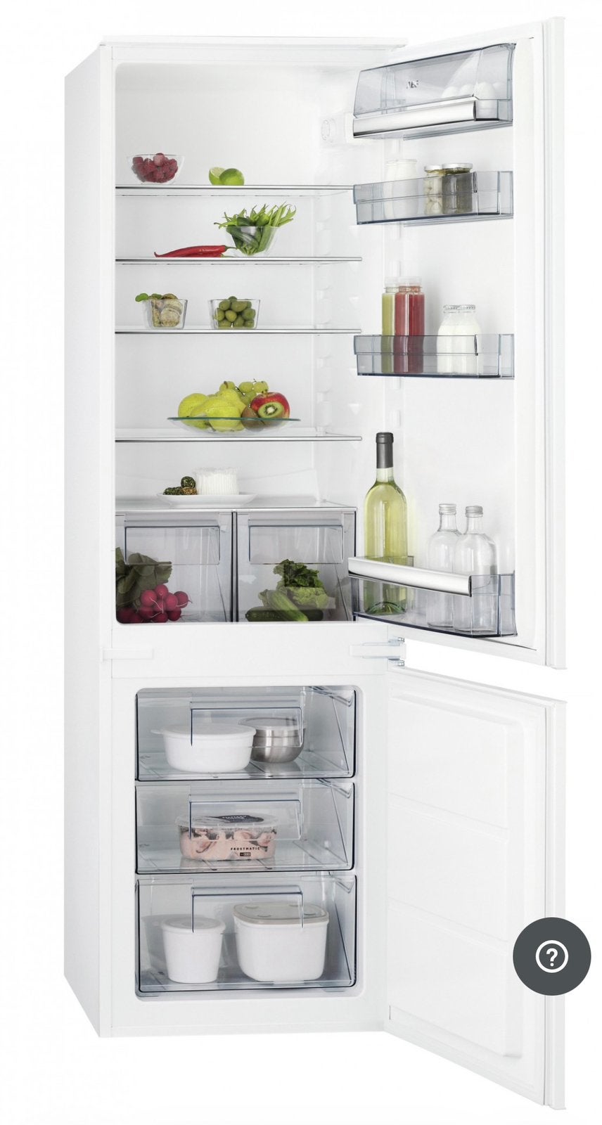 AEG SCB51821LS – frigo combiné encastrable  – Neuf, Electroménager, Neuf, 160 cm ou plus, Enlèvement, 200 litres ou plus