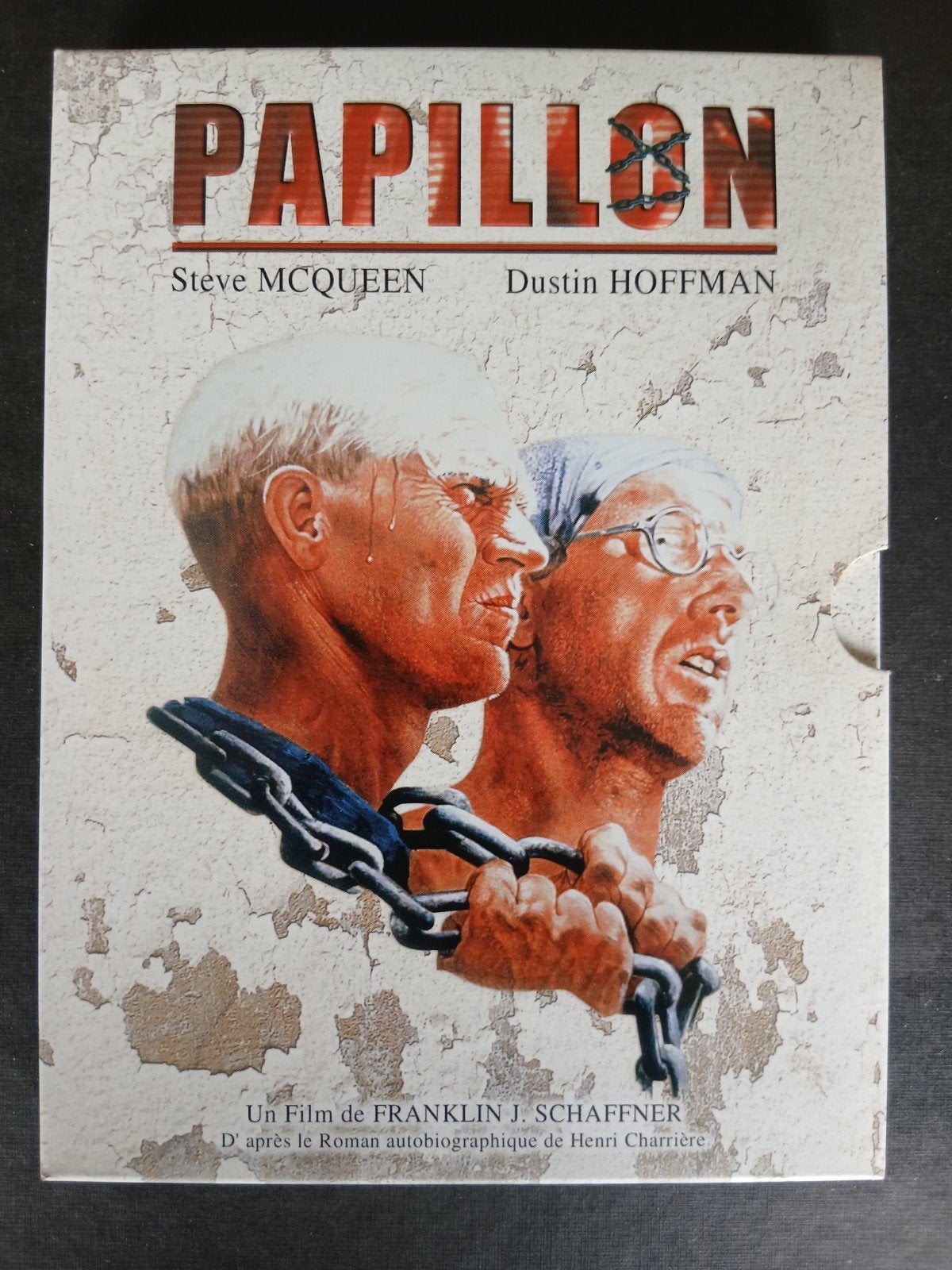Papillon (1973) Steve McQueen, Dustin Hoffman, Action et Aventure, Comme neuf, Comprend un boîtier, Anglais
