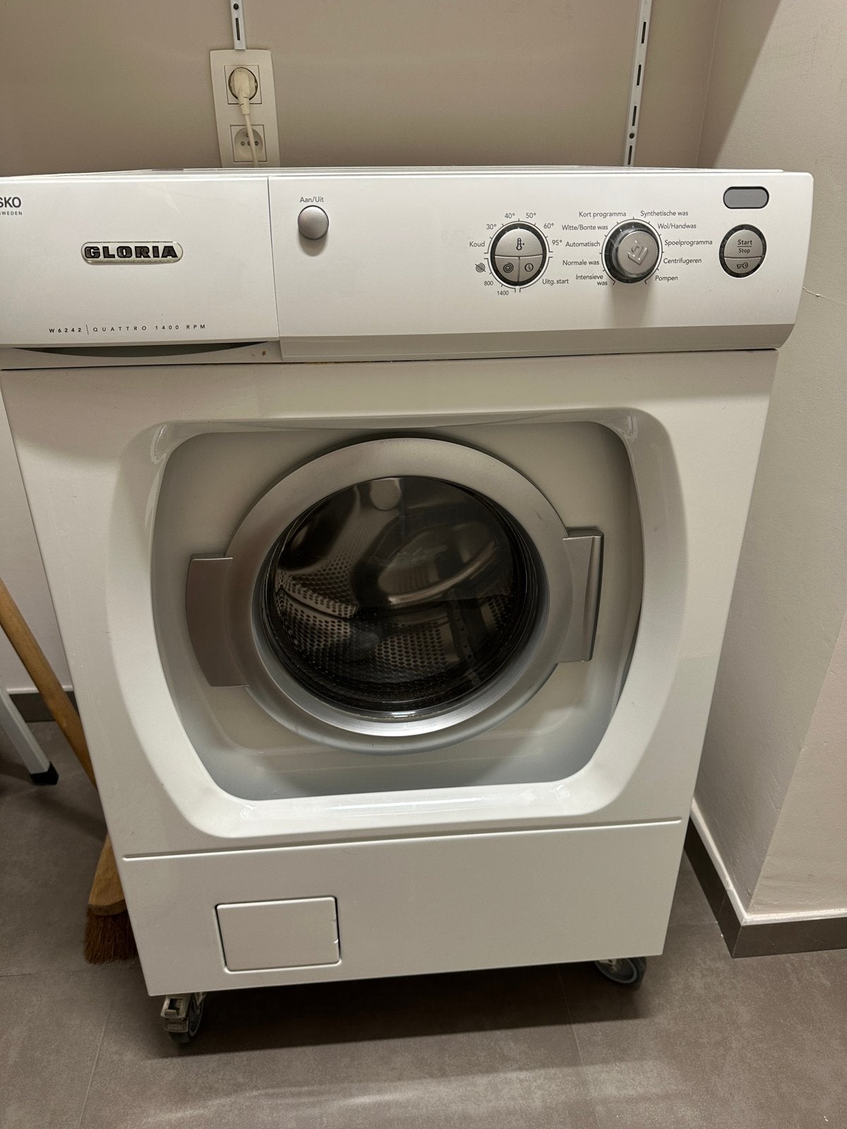 Gloria wasmachine – goede staat – volledig werkend, Elektronische apparatuur, Ophalen, Gebruikt, Minder dan 85 cm, Voorlader