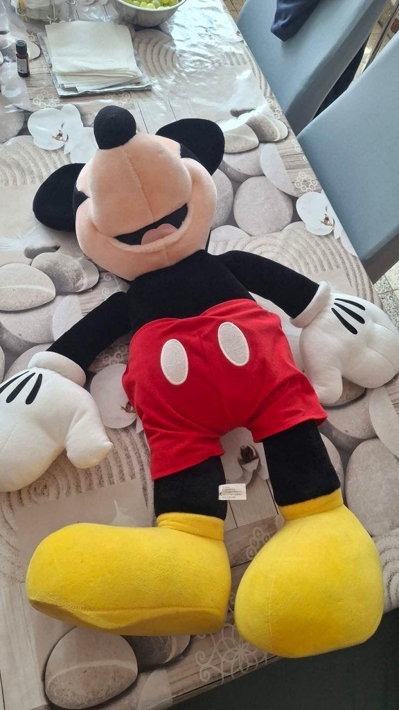 beau et grand mickey 70 cm, Enlèvement, Comme neuf, Poupée