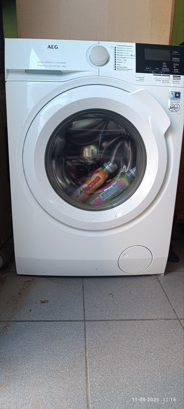 AEG wasmachine 6000 série, Ophalen