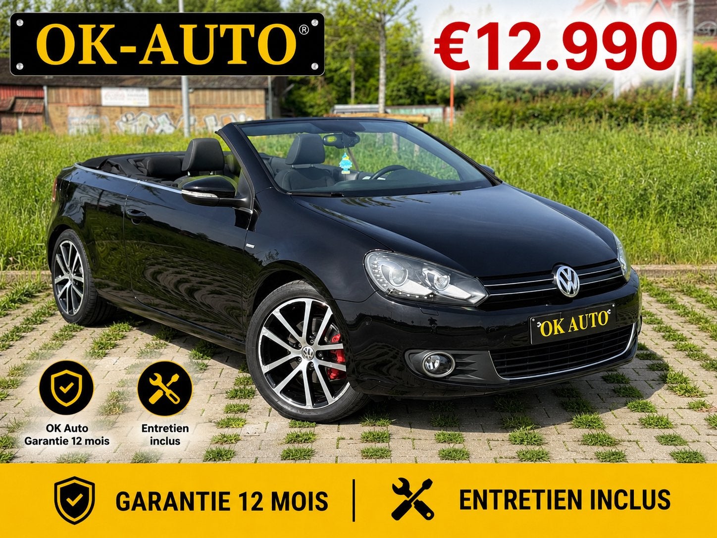 Vw Golf 6 Cabriolet CUP 1.4 TSI Garantie 12 Mois, Auto's, Euro 5, Cabriolet, Achteruitrijcamera, Te koop