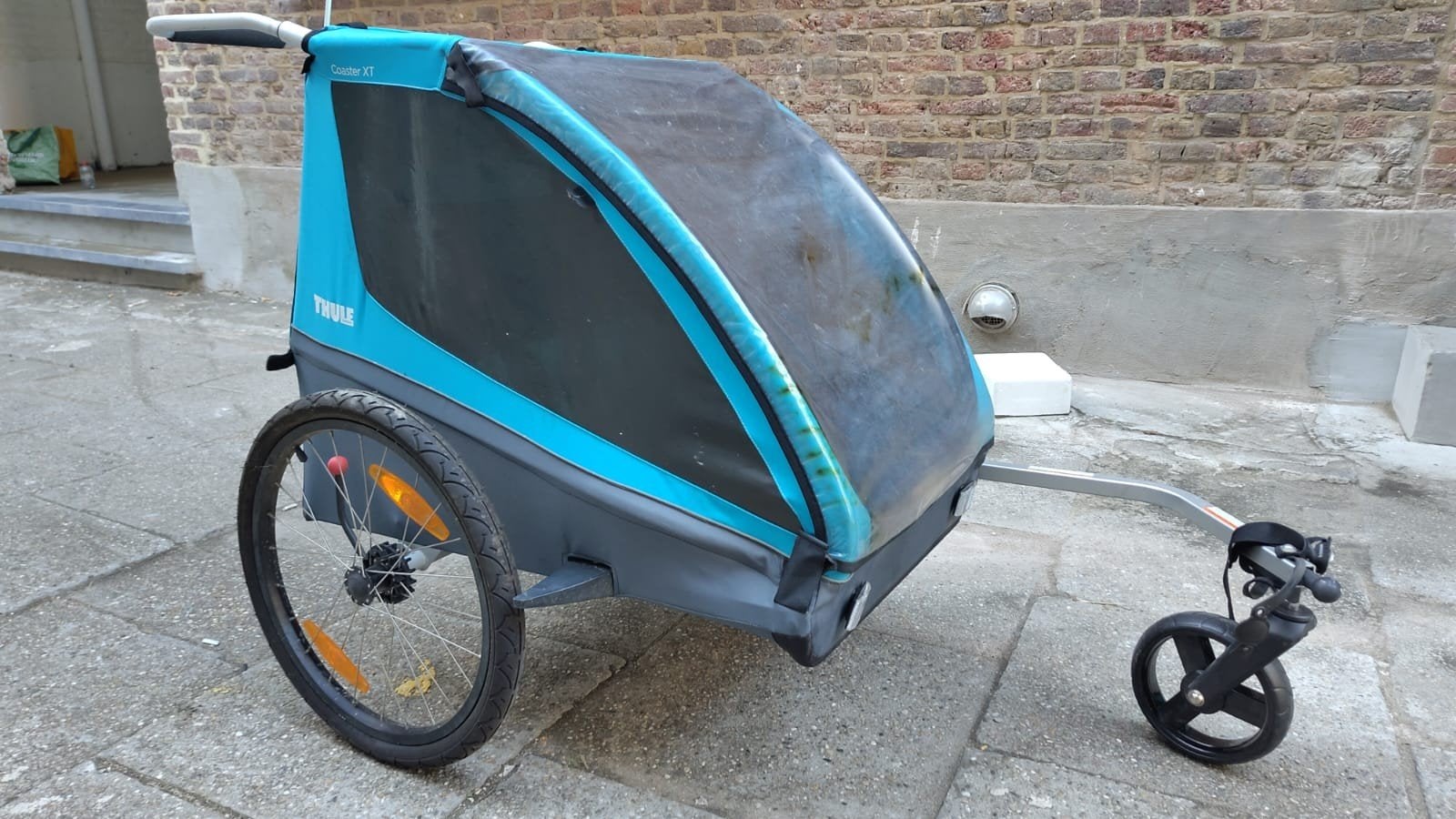 Fietskar Thule Coaster voor 2 kinderen, Enlèvement