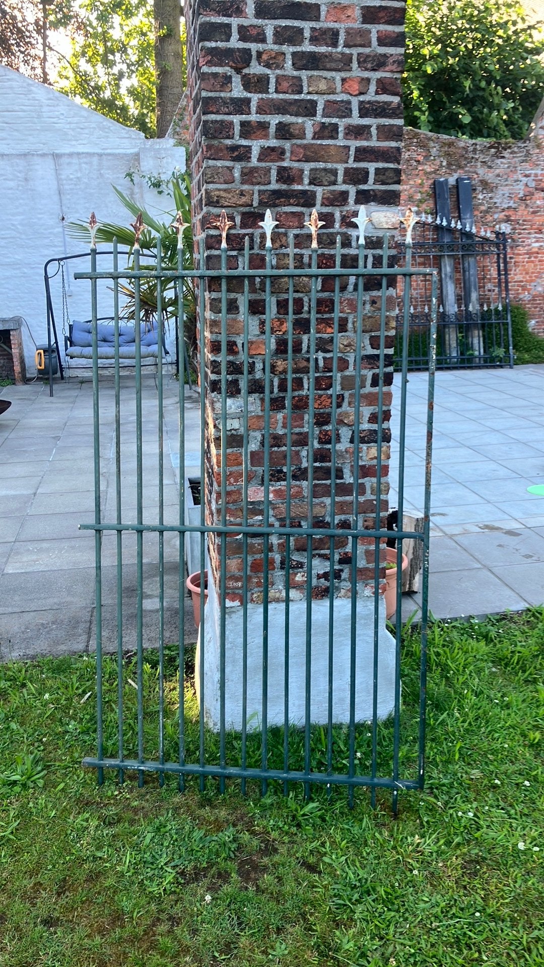 Smeedijzeren poortje, Enlèvement, Utilisé, Autres matériaux, Clôture ornementale