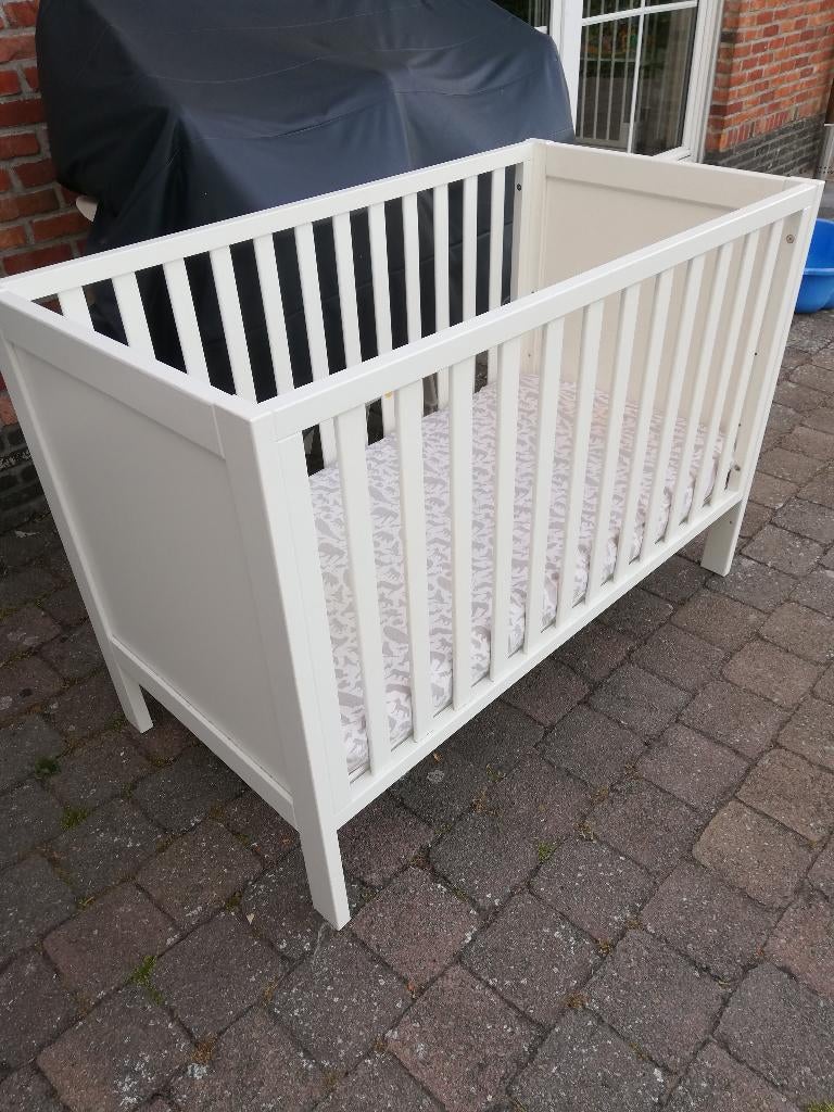 Kinderbed Troll wit 60 x 120, Ophalen, Gebruikt, Minder dan 140 cm, Matras
