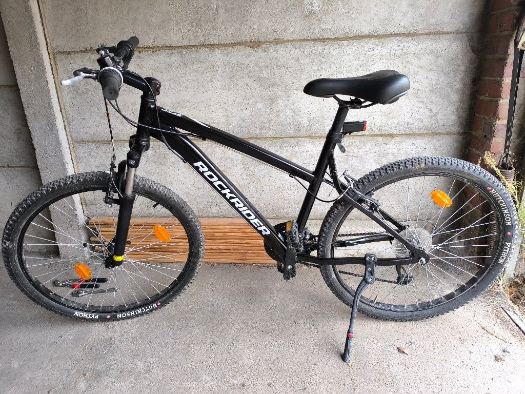 VTT Rockrider ST50 noir, Vélos & Vélomoteurs, Vélos | VTT & Mountainbikes, Frein sur jante, Enlèvement, Utilisé, Hommes