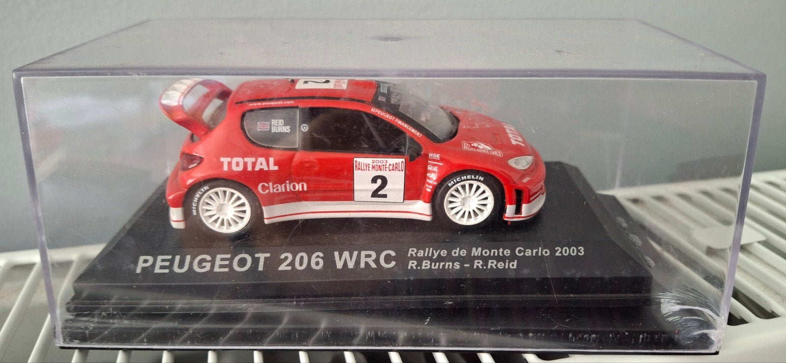 Marque de voitures miniatures Peugeot 206 WRC rally Monte Ca, Enlèvement ou Envoi, Comme neuf, Voiture