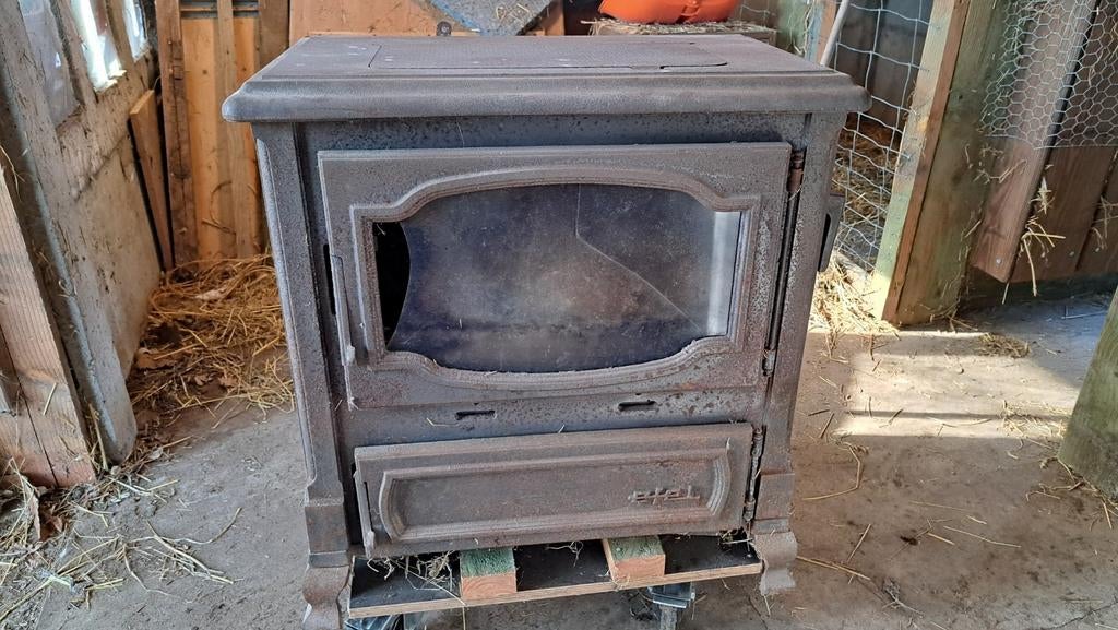 Kachel Efel hout en kolen, Ophalen, Gebruikt, Houtkachel, Vrijstaand